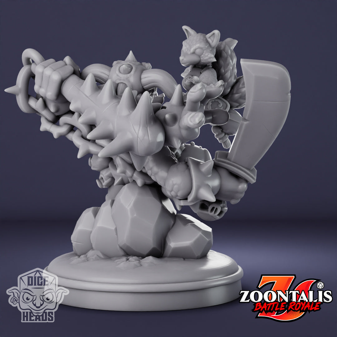 Kitsune Vs. Tuskor Epic Diorama