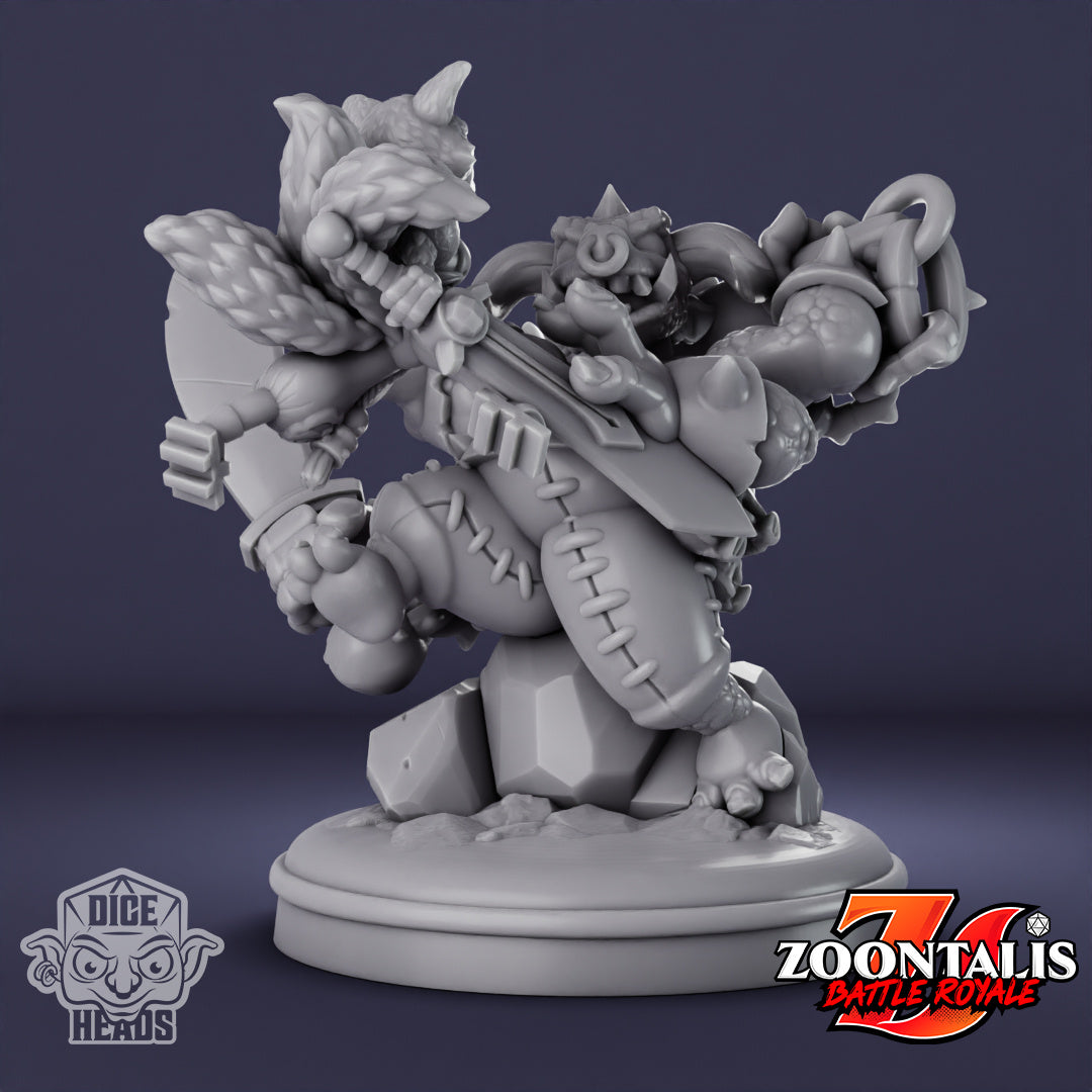 Kitsune Vs. Tuskor Epic Diorama