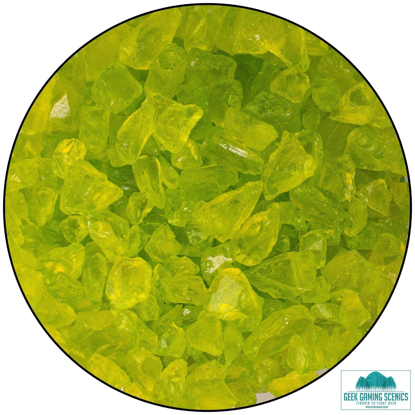 Glass Shards 4-10mm - Apple Green