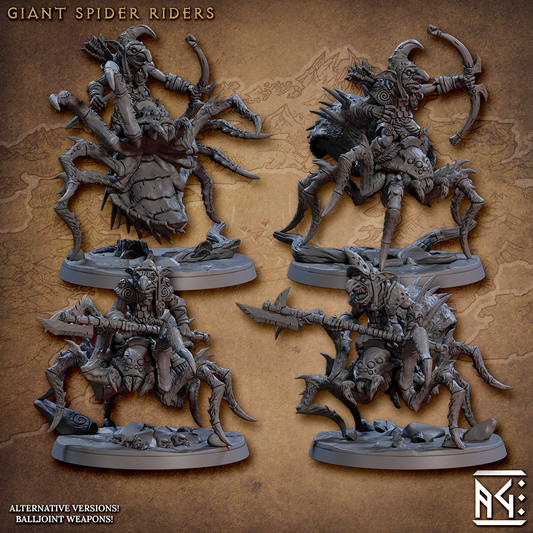 Giant Spider Riders V1 (Set of 4)