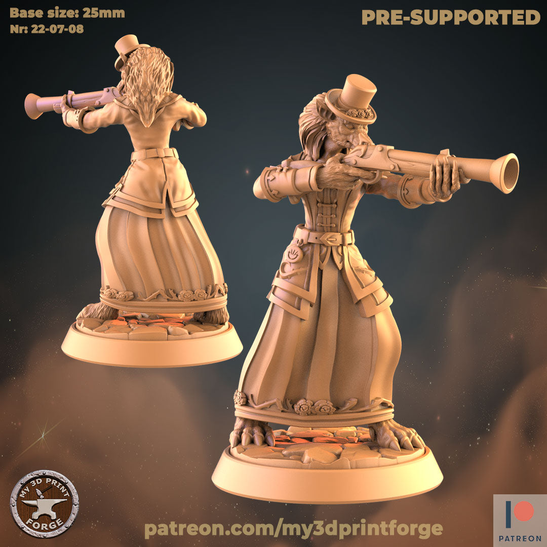 Formal Female Werewolf V2