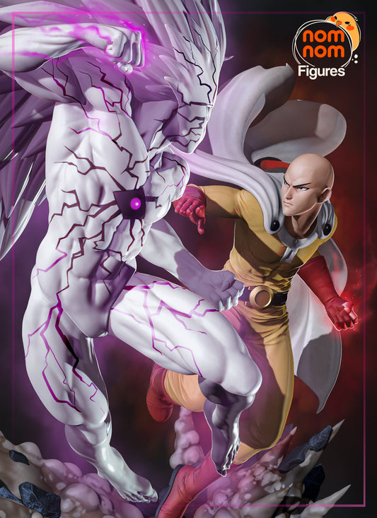 Saitama vs. Boros - One Punch Man (75mm)