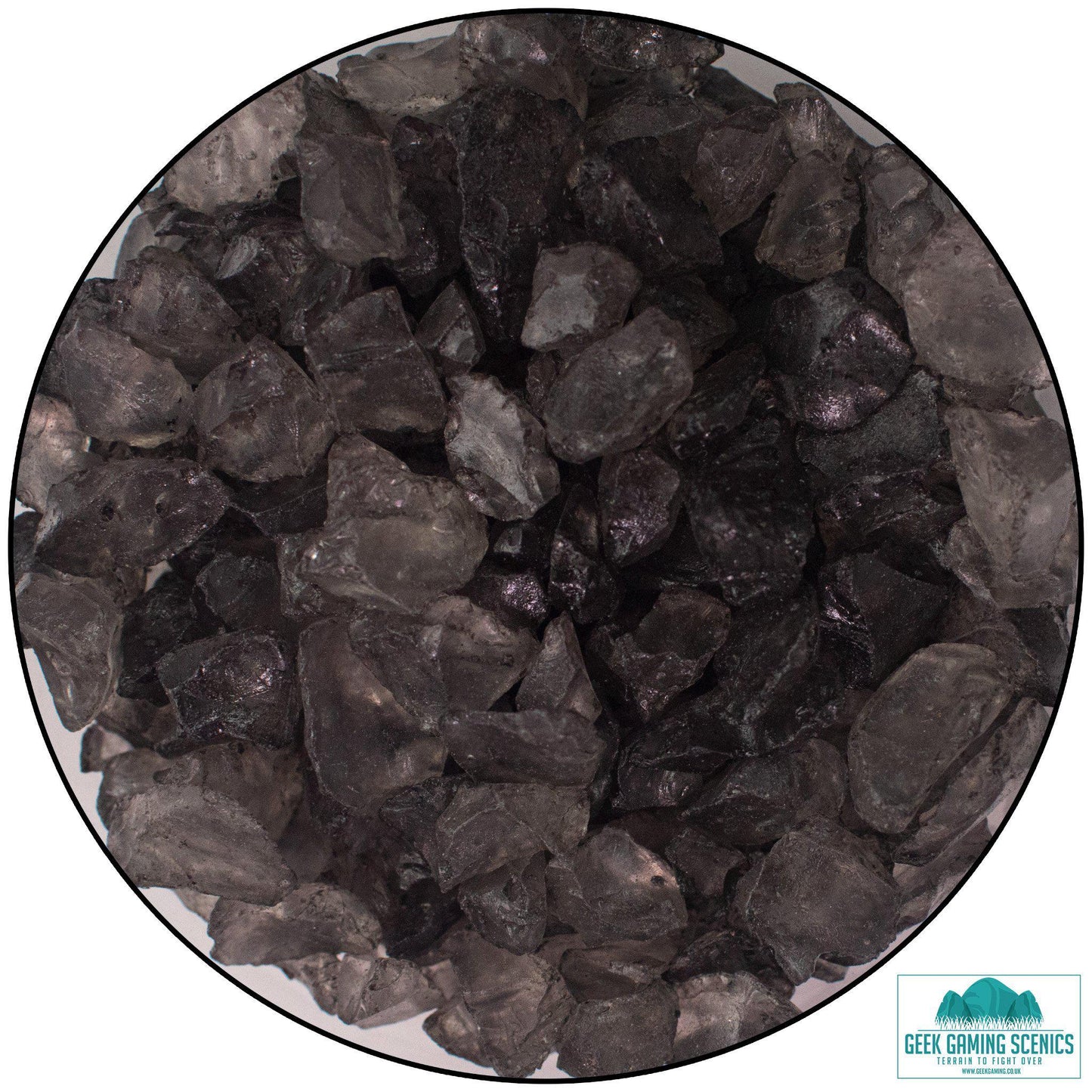 Glass Shards 4-10mm - Dark Grey
