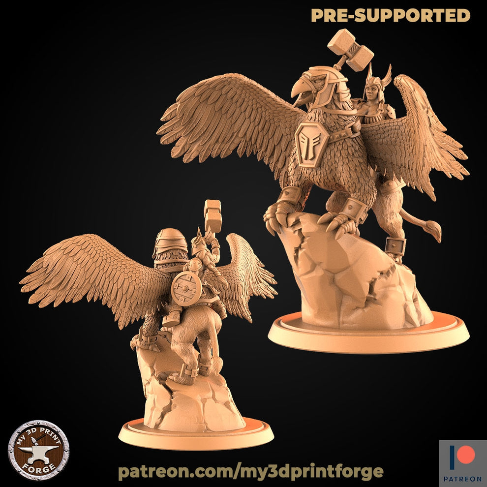 Female Dwarf Gryphon Rider – RGB Dungeon